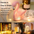 【ETOP】Auoyo 10 LED Strip Light String Fairy Light Christmas Gift Decor Lights Wall Decoration Wedding Light Battery Operated Strip Lights Holiday Copper Wire String Lights3  Mode Garland Flower Deco String Lights Warm White 1Meter. 