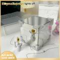Enigma- Infinity Mirror Effect Lamp Handmade Tulips Cube Mirror Lamp Soft Glow Night Light for Romantic Desktop Decoration Easy to Install Diy Flower Lamp Tulip Cloud Lamp. 