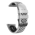 For Amazfit GTR 2e 22mm Two-Color Breathable Silicone Watch Band. 
