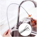 1pcs Kitchen Bathroom Toilet Sink Cleaning Pipeline Dredge Tools Hair Catcher Bendable Spring Pipe Dredge Home Use. 
