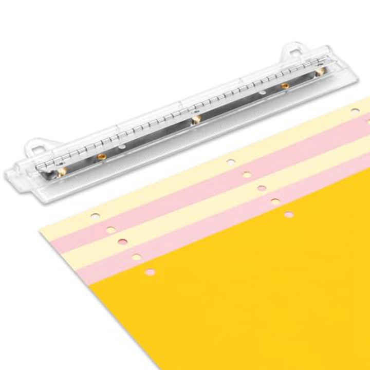 3 Hole Binder, 3 Hole Punch, Portable Hole Punch for 3 Ring Binder, Suitable for School, Office, Fine Workmanship