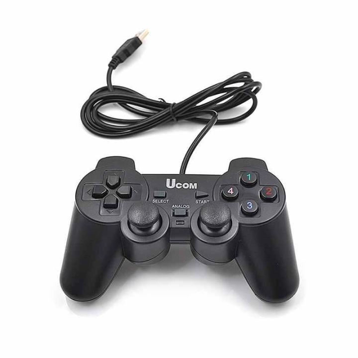 Ucom JoyStick Gamepad Kit For PC Wired USB 2.0 Black Gamepad Joystick Joypad Game Controller For PC Laptop Computer For Win7/8/10 XP