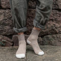 Socks Cold-resistant Soft Solid Patchwork Men Fleece Socks. 