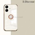 New Phone Case For Samsung Galaxy A05 Cover Soft Plating Antioxidant Clear Ring holder stand For Galaxy A05 Case. 