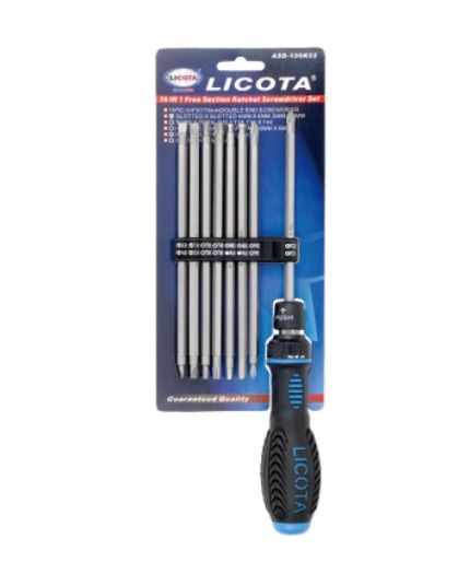 ABST - Licota Made in Taiwan 16 In 1 FREE Section Ratchet Screwdriver ...