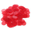 Bingo-1 pack of x Bingo chips ( Approx. 100pcs )-Red. 