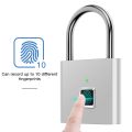 Fingerprint Padlock,Portable Anti-Theft USB Charg Fingerprint Lock for Lockers, Suitcases, Backpacks Etc Can Support. 