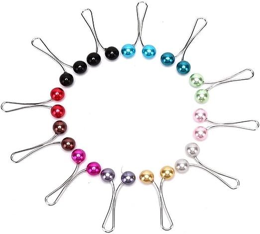 Binzahid Hijab Pins Multi-Use Hijab Pin Headscarf Shawl Brooch Pin Scarf Pearl Clips for Women