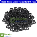 100pcs 18650 Lithium Battery Holder Plastic 22 x 22mm Battery Pack Bracket Cylindrical Cell Battery Stand Cell Spacer for DIY Fixed by Electria. 