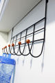 Over Door Hanger multipurpose with 7 Hooks, space saver , Metal Over the Door Towel Hook, Decorative Overdoor Organizers, Hanging Storage Rack for Hat, Coats, Purses, Scarves, Clothes, Jackets, Belt, Bedroom, Bathroom, Closet. 