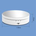 360 Degree Round Rotating Turntable Display Stand Photography Accessories Studio Photo Background Stand (White). 