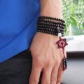 216pcs 41.7 Inch Beads Buddha Mala Buddhist Bracelet Necklace & 8mm Wood Link Bracelet Tibetan Colorful 108pcs Bead. 