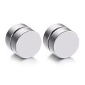 Fashion Magnetic Round Earring For Men's/Boy's Stainless Steel / Double Magnet. 