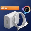 Original Vivo Flash Charger 44 Watt QuickCharge4.0 44w Flash Charger - Compatible with VivoV23,V23e,Y73, Z1x, Z5, V19, V20, V20 Pro, V20 SE, V21 and other Vivo Smartphones. 