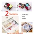 38cm long Drawer Divider Organizers, 4 PCs DIY Plastic Grid, Plastic Adjustable Drawer Dividers, Household Storage - Makeup Socks, Underwear, Organizer for Clothes, Kitchen, Office. 