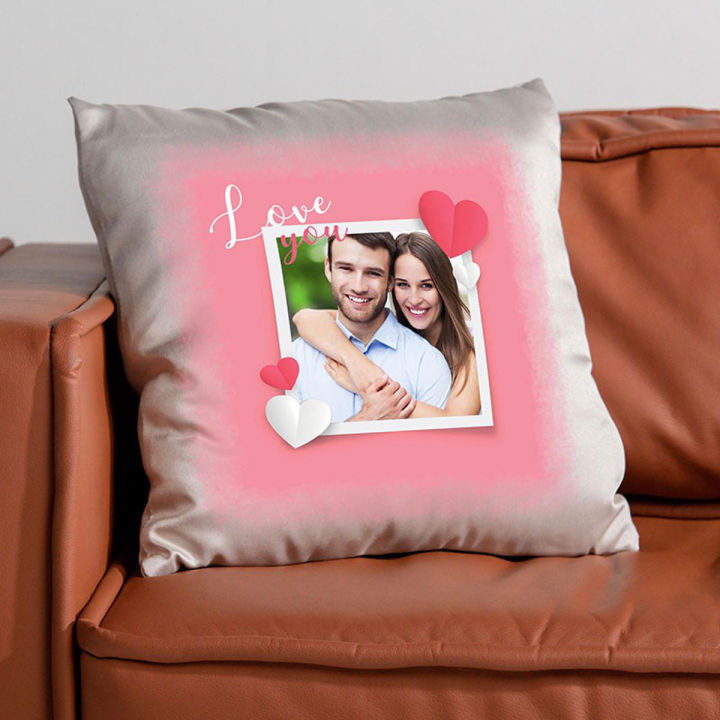 Customized Cushion Pillow Print Your Photo. Best Gift Option For Birthday & Anniversary .We customize designs on Cushion(with & without filling).
