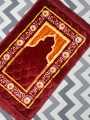 Luxury Prayer mat  Quilted soft sheet Fabric :: Smoth Embossed Velvet Disruption ::. 