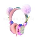 New head-mounted unicorn earphones, children's earphones, universal for mobile phones and computers. 