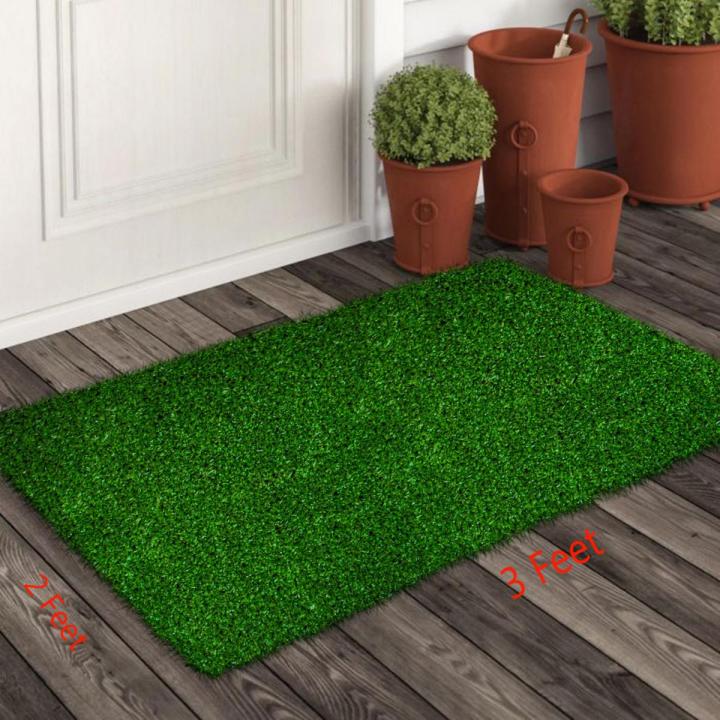 Large Size Double Door Artificial Grass Mat Of 3x2 Feet Size With 20 mm Grass Height