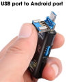 5in1 USB2.0 Type C Micro USB Male Multifunctional All-In-One OTG Memory Card Reader Mini TF Camera SD Card Reader Adapter. 