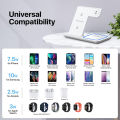 Yoxinta 3 in 1 Wireless Charger Stand, Fast Wireless Charging Docking station. 