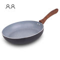 Chef Nonstick Triple Layer nonstick Round Fry Pan with Wooden Texture Handles 18cm. 