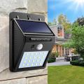 20 Led Solar Powered Pir Motion Sensor + Cds Night Sensor Light Outdoor Garden Security Wall Light. 