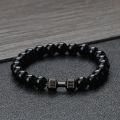 Gym Dumbbells Beads Bracelet Natural Stone Barbell Energy Weights Bracelets for Women Men Couple Pulsera Wristband Jewelry Gift. 