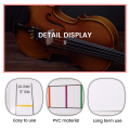 4/4 Violin Fretboard Sticker Fingerboard Marker Fiddle Learn Note Chart Tape 2Pcs. 