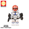 Single Sale Star Wars Building Blocks Clone Force 99 Commander Cody Jesse Rex Building Blocks Bricks Star Model Figures Wars Toy Children Gift WM6095. 