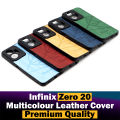 Infinix Zero 20 Back Cover Multicolour Soft Leather Case For Infinix Zero 20. 