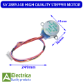 24BYJ-48 HQ Stepper Motor 5v gear stepper motor by Electrica. 