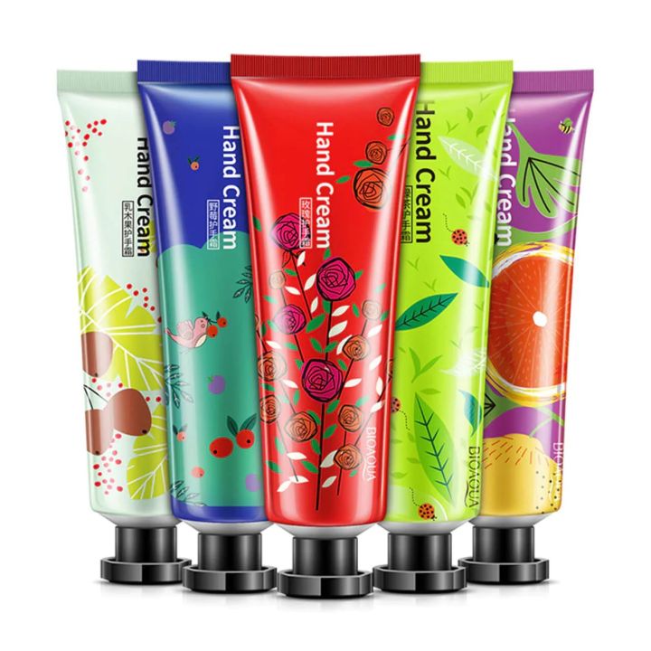 Bioaqua Plant Extract Fragrance Moisturizing Nourishing Hand Cream Suit 5 Pcs