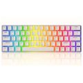 Tezarre Tk-63 Pro Tri Mode Wireless 60% Mechanical Gateron Hotswappable Full RGB Gaming Keyboard With BROWN SWITCHES. 