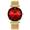 GADYSON Men Analog Display Round Dial Mesh Strap Quartz Wrist Watch. 