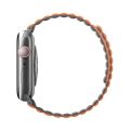 UNIQ Revix Reversible Magnetic Apple Watch Strap Series 1-8 SE/SE2 45/44/42MM – (Grey/Orange). 