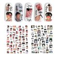 TSC-407 TSC-330 The Love Story of Two Handsome Korean Cartoons DIY 3D Back glue Nail Art Stickers Decals Sliders. 
