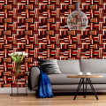 Elevation 3D WOOD TILE Pattern printed Wall Decorative Self Adhesive Wall Stickers / Tile Stickers in Pack of 24 / 48 / 60 / 80 / 120 Pcs. 4.5 x 7 inches for Wall Decor / Home Decor  Room Bathroom Kitchen Wallpaper for Wall Decoration. 