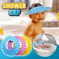Silicone Baby Head Cover With Eyes And Ear Protection - Shower Cap. 