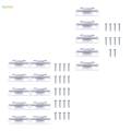Curtain Rod Brackets with Screws Hardware Premium Support Hanger. 