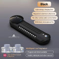 Smart Car Air Freshener with Solar, Car Diffuser with Auto On/Off, 3 Adjustable Concentration, Built-in Battery, Ambient Light, Best Essential Oil Diffuser for Car Best Gift(Black). 