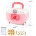 WD - Money Bank Girls Characters Multifunction ATM Saving box, Cute Purse, Money Safe Ban, Piggy Bank, Safe With Key and Sounds for Girls. 