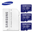 SAMSUNG EVO/PRO Plus Memory Card 64G A1 Micro SD Card 128G 256G 512G U3 A2 V30 Drive Recorder Monitor Camera Dedicated TF Card. 