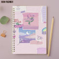 Paint Aesthetic - A4 Spiral Notebook with Plastic Sheet. 