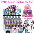 High Quality Rumi Jinu Abby Saja Kpop Demon Hunters Gel Pen 0.5MM Cartoon Press Ballpoint Pen Retractable Black Ink Sign Pen School Office. 