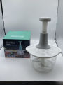 push chopper Hand Pat Food Processor Eater / 2 liter / Chopper Cutter / Handheld Vegetable Chopper/Mincer/Mixer/Blender to Chop Fruits Onions/Fresh Meat/Ginger/Herbs/Garlics. 