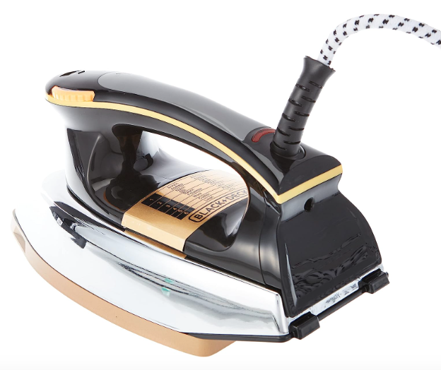 BLACK+DECKER%201200W%20Heavy%20Weight%20Dry%20Iron%20Black%20and%20Gold%20F550b5%20-%20Image%204