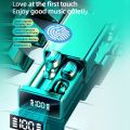 NYT Tws Bluetooth 5.2 Earphone Wireless Headphone Stereo High Capacity Led Display Touch Control Sports Waterproof Earbuds Headsets. 