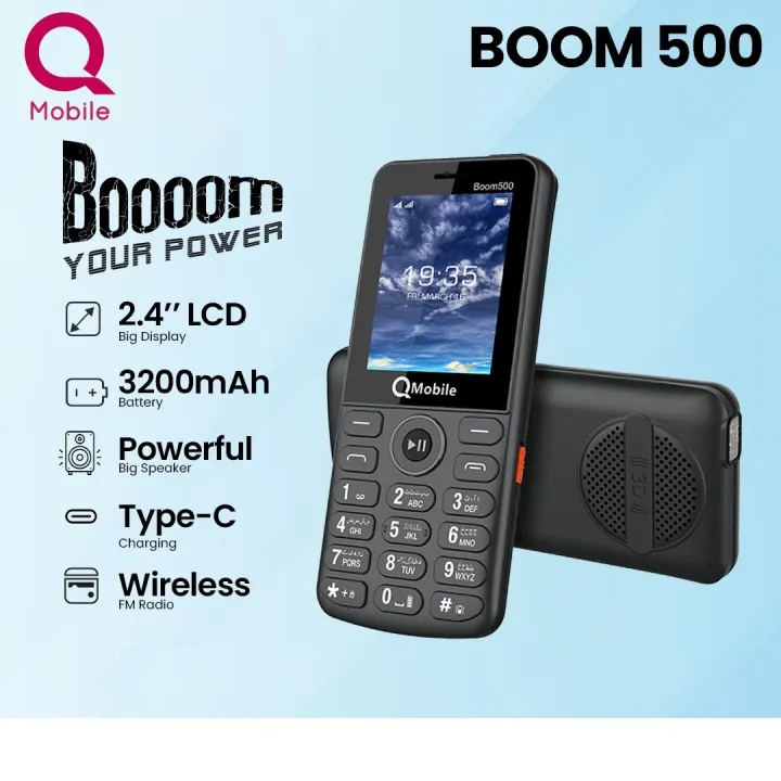 QMobile%20Boom%20500%20-%20without%20camera%20-%202.4%20inch%20Display%20-%203200mAH%20battery%20with%20Type%20c%20charging%20-%20Powerful%20Speaker%20-%20Wireless%20FM%20Radio%20-%20Auto%20Call%20recording%20-%20PTA%20approved%20-%201%20Year%20brand%20warranty%20-%20Image%202