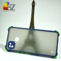 Tecno Pop 4 LTE Shockproof Armor Case Matte Translucent Hybrid Back Cover with Camera Protection. 